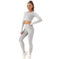 wholesale buyy lifting winter fall long sleeve seamless fall gym yoga set